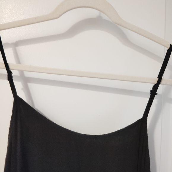 Anrabess Black Tiered Maxi Dress Medium Minimalist Capsule Wardrobe - Picture 3 of 7